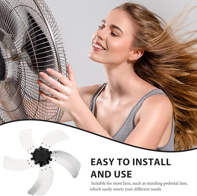 5 Floor Fan Blade Universal Fan Blades Table Repair Part Outdoor Leaves Pedestal s Vertical Oscillating White Leaf Ceiling