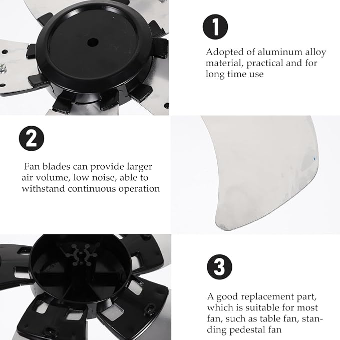 5 Floor Fan Blade Universal Fan Blades Table Repair Part Outdoor Leaves Pedestal s Vertical Oscillating White Leaf Ceiling