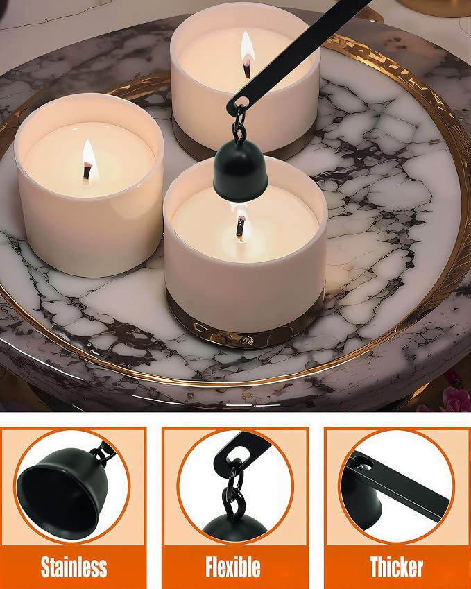 5 in1 Candle Accessory Set with Rechargeable Candle Lighter, Candle Wick Trimmer, Candle Wick Snuffer, Candle Wick Dipper