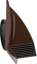 5 Inch Brown Dryer Vent Hood/Duct Cover for Walls or Ceiling/ABS Plastic Protection Hood With Rain Cover and
