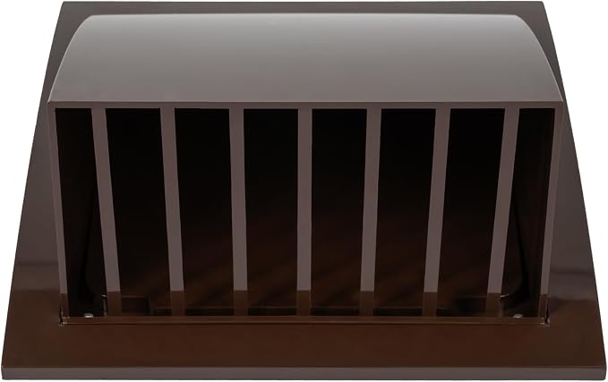 5 Inch Brown Dryer Vent Hood/Duct Cover for Walls or Ceiling/ABS Plastic Protection Hood With Rain Cover and, alternate view