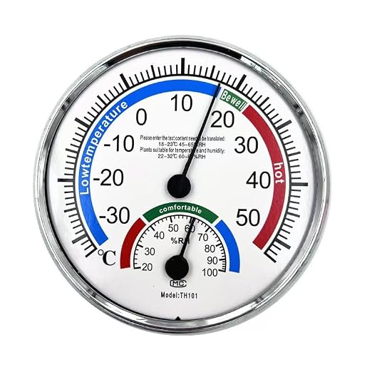 5" Indoor Outdoor Hygrometer/Thermometer, Humidity Gauge Indicator Temperature Humidity Monitor for Home, Office, Garden