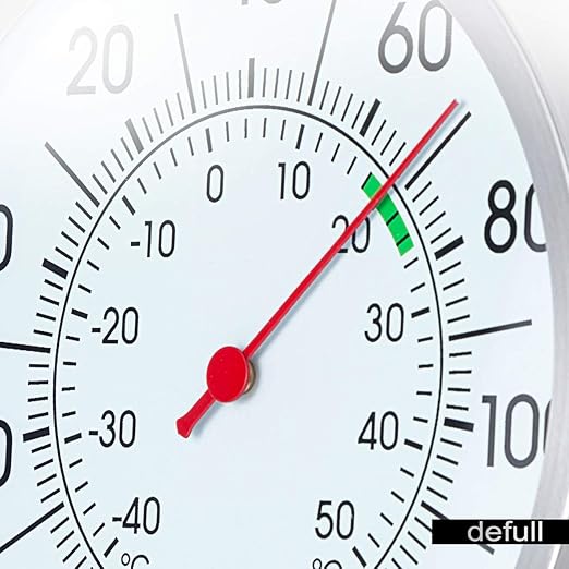 5" Large Dial Indoor Outdoor Thermometer - Battery-Free, Dual Scale -40°F to 120°F / -40°C to 50°C, alternate product view 5