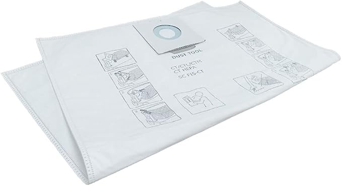 5-PACK 497540 Vacuum Bags for Disposable Dust Liners, CT 48 Dust Extractor, Replace Self Clean Filter Bags, Shop