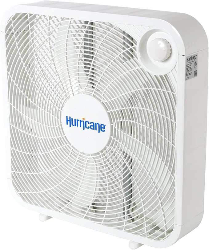 5 Pack Floor Box Fan, 3 Speed Powerful & Quiet Cooling, Classic, 20" 5 Pack White, alternate product view 2