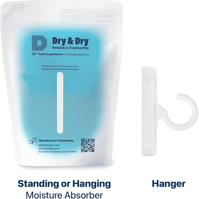5 Packs Hybrid Moisture Absorbers & Musty Odor Eliminator Dehumidifier to Control Excess Moisture for Basements, alternate