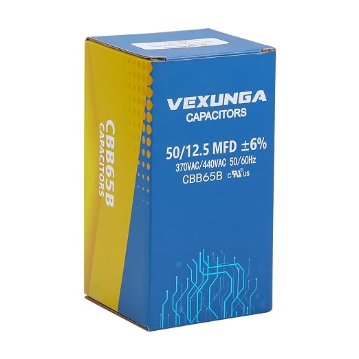 50/12.5 uF 50+12.5 MFD 370VAC or 440VAC Dual Run Start Round A/C Capacitor CBB65 Air Conditioner Capacitors for, alternate
