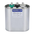 50/5 uF 50+5 MFD 370V 440V 450V Oval Dual Run Start AC Capacitor 50 5 uF 370 440 450 Volt VAC CBB65 Air