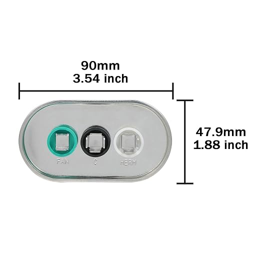 50/5 uF 50+5 MFD 370V 440V 450V Oval Dual Run Start AC Capacitor 50 5 uF 370 440 450 Volt VAC CBB65 Air, alternate view 3