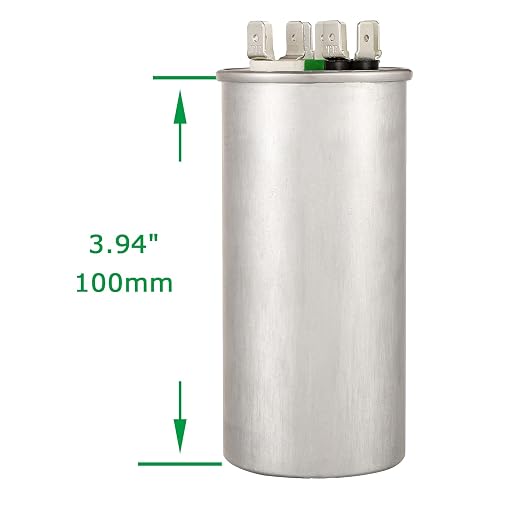 50/5 uF 50+5 MFD 370V or 440V CBB65 Dual Run Start Round Capacitor 50 5 uF MFD 370 440 Volt VAC for Condenser Straight Cool