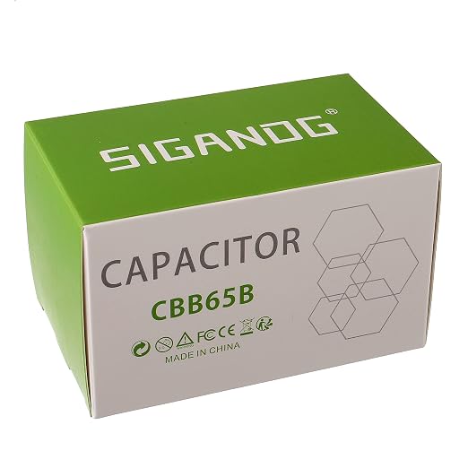 50/5 uF 50+5 MFD 370V or 440V CBB65 Dual Run Start Round Capacitor 50 5 uF MFD 370 440 Volt VAC for Condenser Straight Cool