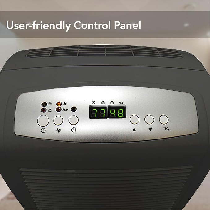 50 Energy Star Pint High Capacity up to 4000 sq ft Gray Portable Dehumidifier with Pump, Black, alternate product view 8