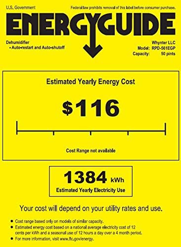 50 Energy Star Pint High Capacity up to 4000 sq ft Gray Portable Dehumidifier with Pump, Black, alternate product view 10