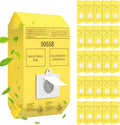 50 Pack 50558 Canister Vacuum Bags for Canister Type C/Q 5055 50555 50557 50558, Replacement Vacuum Cleaner Bags for