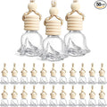 50 Pcs 6ml Hanging Car Diffuser Bottle Empty Glass Perfume Air Freshener Heart Love Bottle Diffuser Pendant Valentine's Day
