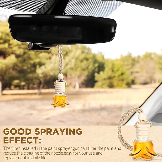 50 Pcs 6ml Hanging Car Diffuser Bottle Empty Glass Perfume Air Freshener Heart Love Bottle Diffuser Pendant Valentine's Day