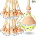 50 Pcs Car Air Fresheners Diffuser for Essential Oil Empty Hanging Bottle Glass Bottles Refillable Perfume Pendant