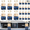 50 Pcs Car Diffuser Bottles Empty Bulk Vent Clip Car Air Freshener Diffuser for Essential Oil Perfume Glass Bottle with