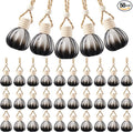 50 Pcs Hanging Car Air Freshener Black Car Diffuser Bottles Empty Glass Perfume Bottle Freshener Diffuser Bottle Pendant for