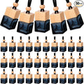 50 Pcs Hanging Car Freshener Black Car Diffuser Bottles Empty Glass Perfume Bottle Freshener Diffuser Bottles Pendant for