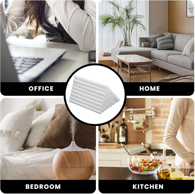 50 Pcs Humidifier Stick Filter Refill, Travel Air Diffuser Pure Wick, Mini Humidifier Filters Sticks Car Filters Replacement