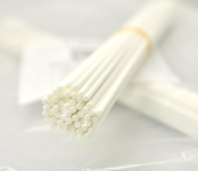 50 Pieces Fiber Reed Diffuser Replacement Refill Sticks for Aroma Fragrance (White, 12" x3mm), alternate product view 4