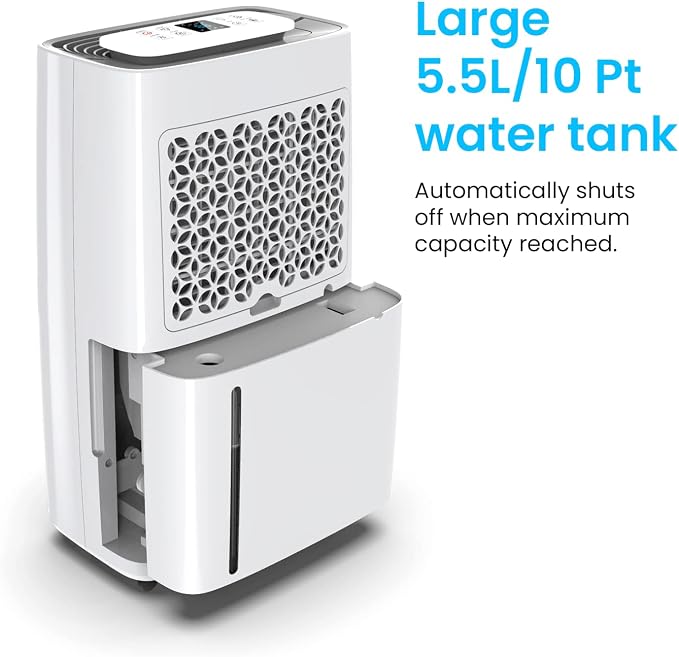 50 Pint Dehumidifier - 3,500 4,000 Sq Ft Dehumidifiers for Home Large Room Basements with Humidity Sensor, Auto Shut Off