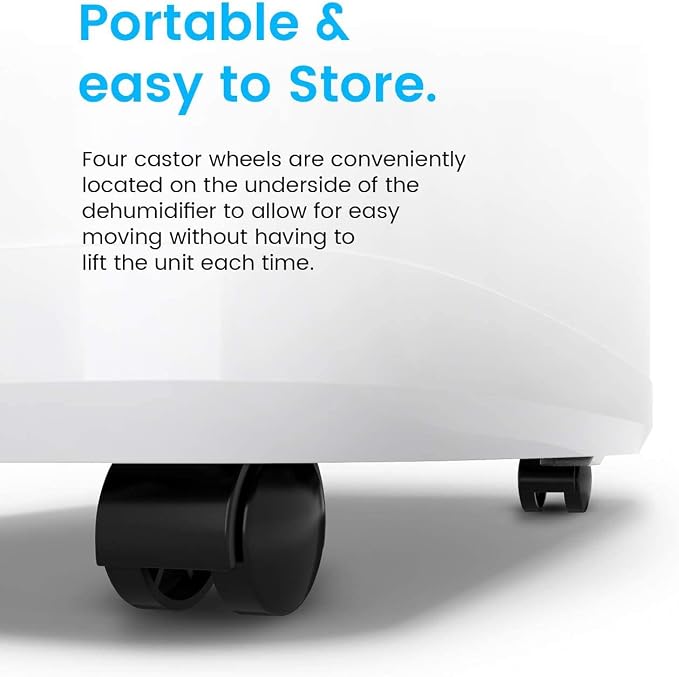 50 Pint Dehumidifier - 3,500 4,000 Sq Ft Dehumidifiers for Home Large Room Basements with Humidity Sensor, Auto Shut Off