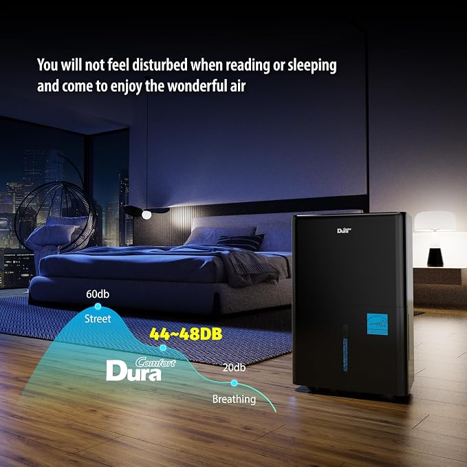 50 Pint Dehumidifier, Built-in Pump, 4500 Sq Ft Coverage, Energy Star, Black, alternate product view 7