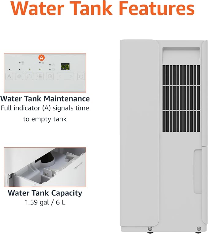50-Pint Large Dehumidifier with Humidity Control, Timer, Auto-Defrost, Overflow Protection, Energy Star Certified, alternate