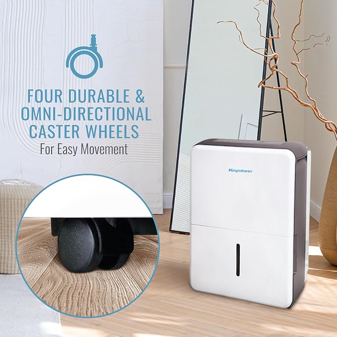 50-Pint Portable Dehumidifier for Basement, Garage, Living Room, and Extra Large Rooms up to 4,500 Sq.Ft., 115V, alternate