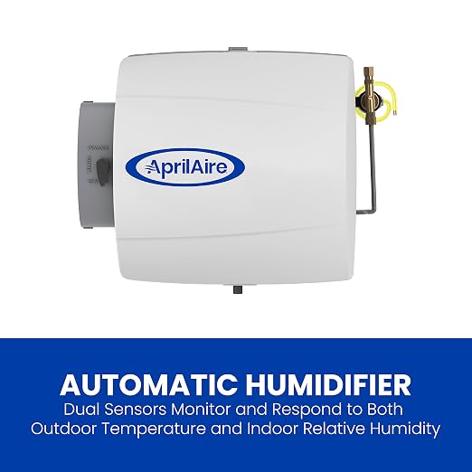 500 Whole-House Humidifier, Automatic Compact Furnace Humidifier, Large Capacity Whole-House Humidifier for Homes up to