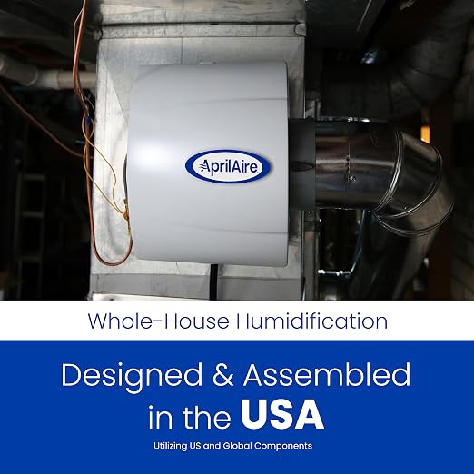 500 Whole-House Humidifier, Automatic Compact Furnace Humidifier, Large Capacity Whole-House Humidifier for Homes up to