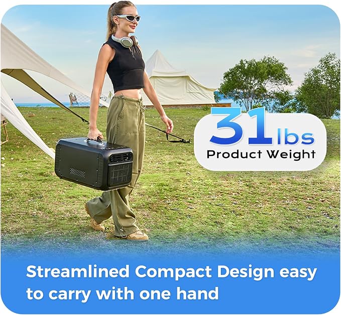 5000 BTU Portable Tent Air Conditioner for Camping, RV, Truck, Fishing,Small Room and Pet.Compact Outdoor or Indoor AC Unit