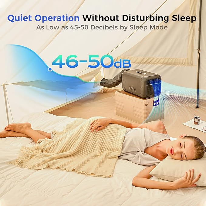 5000 BTU Portable Tent Air Conditioner for Camping, RV, Truck, Fishing,Small Room and Pet.Compact Outdoor or Indoor AC Unit