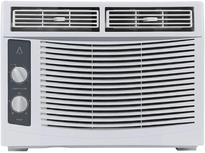 5000 BTU u-Shaped Window Air Conditioner, 6 Modes & 3 Fan Speeds, Energy Efficient Cooling for Rooms Up to 350 Sq.ft, Quiet