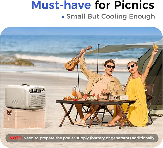 5000BTU Portable Camping Tent Air Conditioner,400W Energy Use,Great for Camp,Picnics,Semi Truck,RVs,Quiet Outdoor AC,Ideal