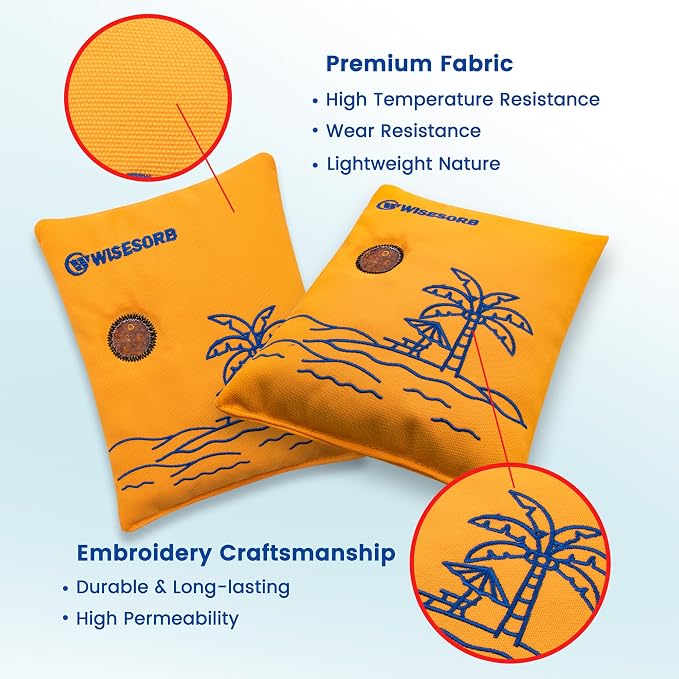 500g 2pcs Rechargeable Car Dehumidifier Moisture Absorbers Bags, Reusable Desiccant Color Indicating Silica Gel Packets