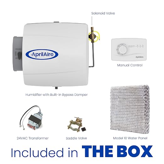 500M 12-gal. Whole-House Small Bypass Evaporative Humidifier with Manual Control for up to 3,600 sq. ft., alternate product