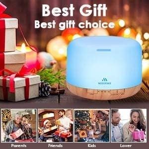 500ml Diffuser with Remote Control Waterless Automatic Shut Off Essential Oil Diffusers with Timing Mode Adjustable Oil