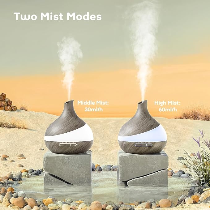 500ML Essential Oil Diffuser: Aroma Diffuser with Remote Control for Hotel Spa Yoga Room, alternate product view 3