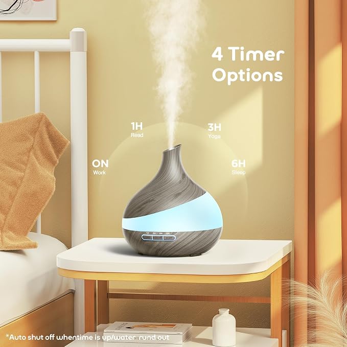 500ML Essential Oil Diffuser: Aroma Diffuser with Remote Control for Hotel Spa Yoga Room, alternate product view 4