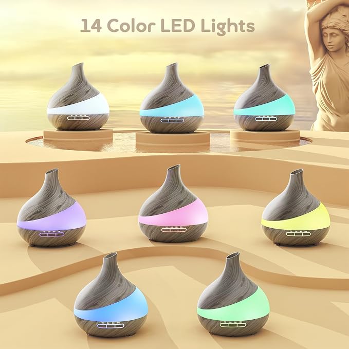 500ML Essential Oil Diffuser: Aroma Diffuser with Remote Control for Hotel Spa Yoga Room, alternate product view 5