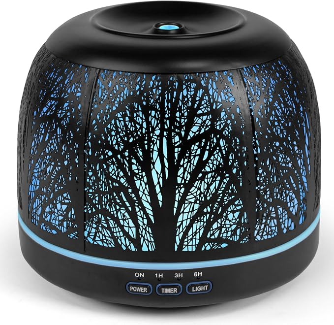 500ml Essential Oil Diffuser, Metal Diffusers for Essential Oils, Aromatherapy Diffuser for Large Room, product image