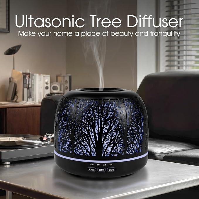 500ml Essential Oil Diffuser, Metal Diffusers for Essential Oils, Aromatherapy Diffuser for Large Room, alternate product