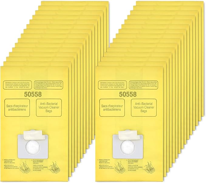50558 Canister Vacuum Bags Replacement for Canister Type C/Q 5055, 50555, 50557, 50558 and Pana·sonic Type C-5, C-18