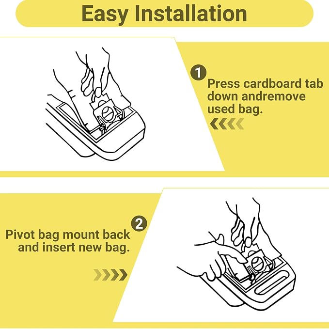 50558 Canister Vacuum Bags Replacement for Canister Type C/Q 5055, 50555, 50557, 50558 and Pana·sonic Type C-5, C-18