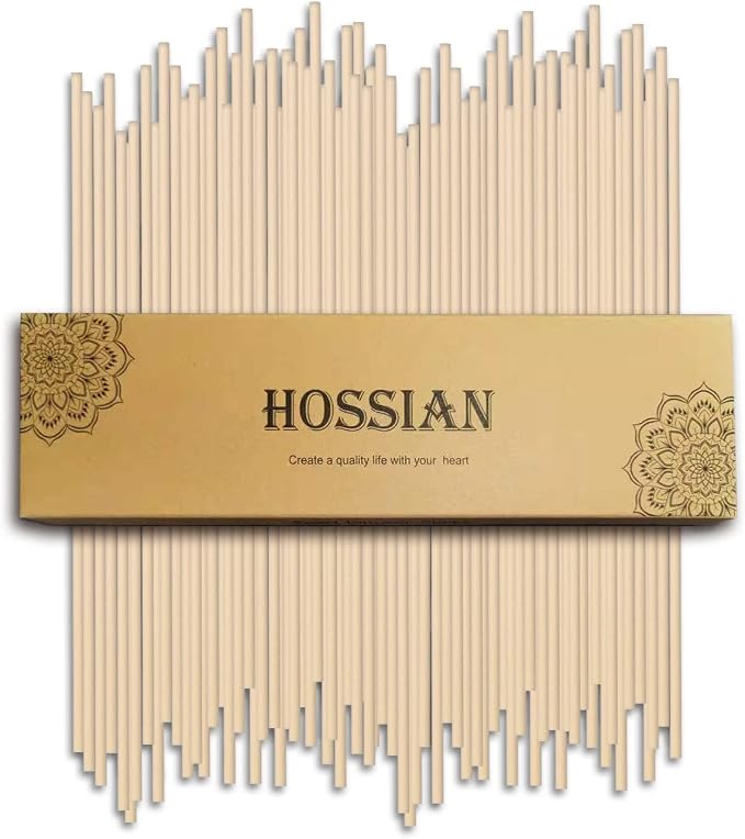 50pcs Reed Diffuser Sticks - Wood Rattan-Reed Sticks -Essential Oil Aroma Diffuser Sticks- Spa-Aromatherapy(Primary