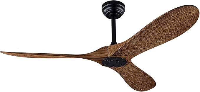 52" Ceiling Fan with Remote Control No Lights,Modern Reversible DC Motor Indoor Outdoor 3 Blades Ceiling Fans for Patio