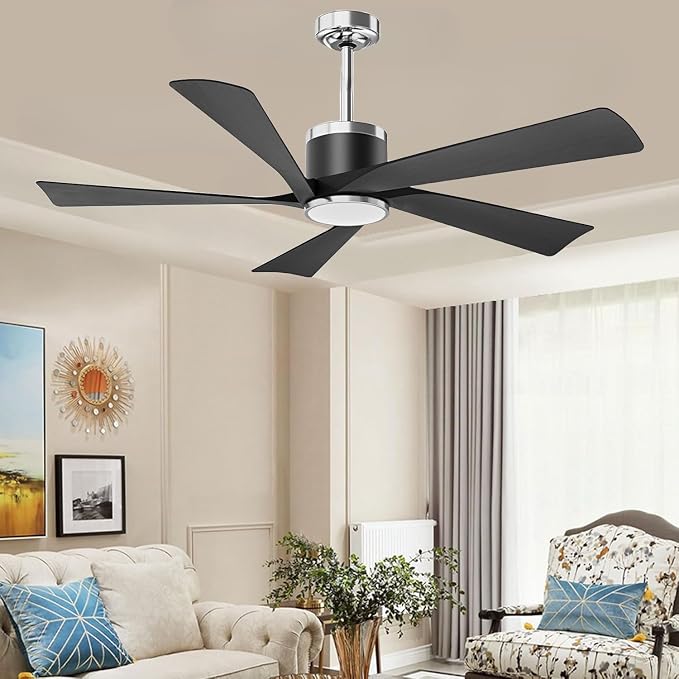 52'' Ceiling Fans with Lights, Modern Ceiling Fan with Remote Control, Indoor Outdoor Ceiling Fan for Living Room,Bedroom 5